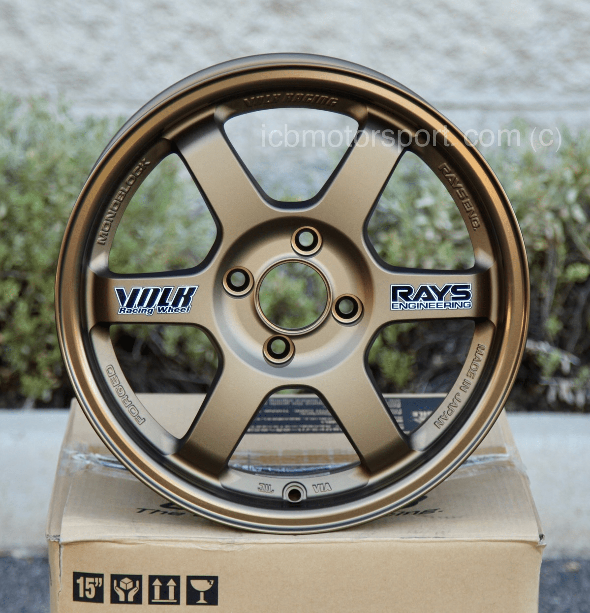 Rays Volk Racing TE37 Wheels 15X7 4X100 +35 Offset Bronze Sold