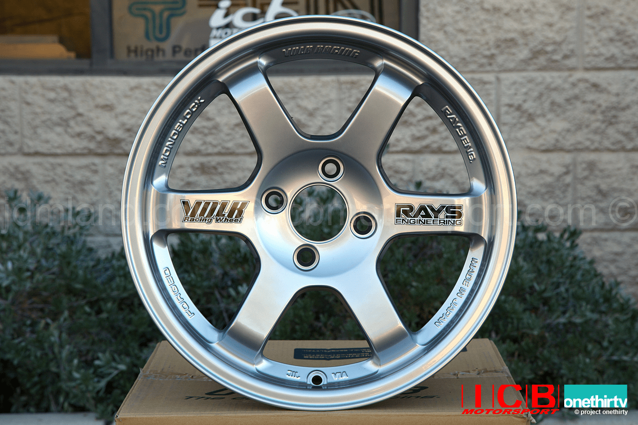 Rays Volk Racing TE37 Wheels 15X8 4X100 +35 Offset Mercury Silver