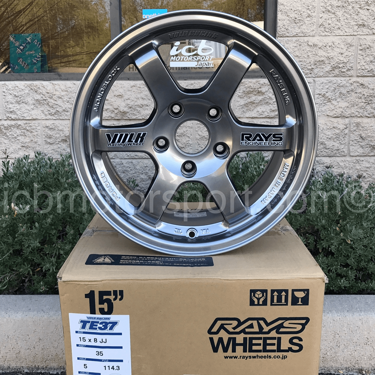 Rays Volk Racing TE37 Wheels 15X8 5X114.3 +35 Offset Formula Silver