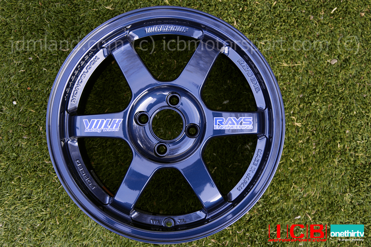 Rays Volk Racing TE37 Wheels 16X7 4X100 +31 Offset Mag Blue Sold!