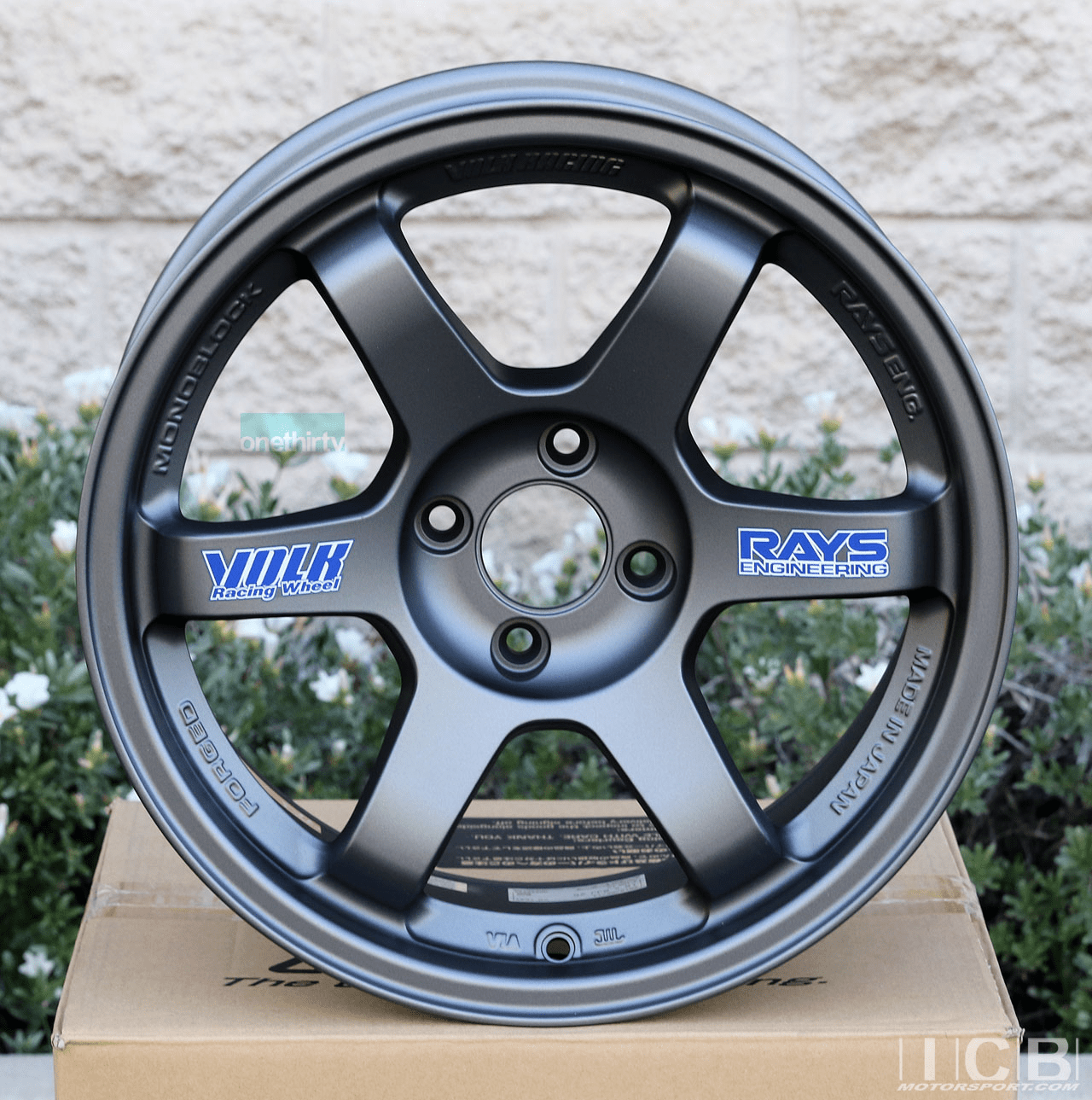 Rays Volk Racing TE37 Wheels 16X8 4X100 +25 Offset Titanium Gunmetal Concave Face