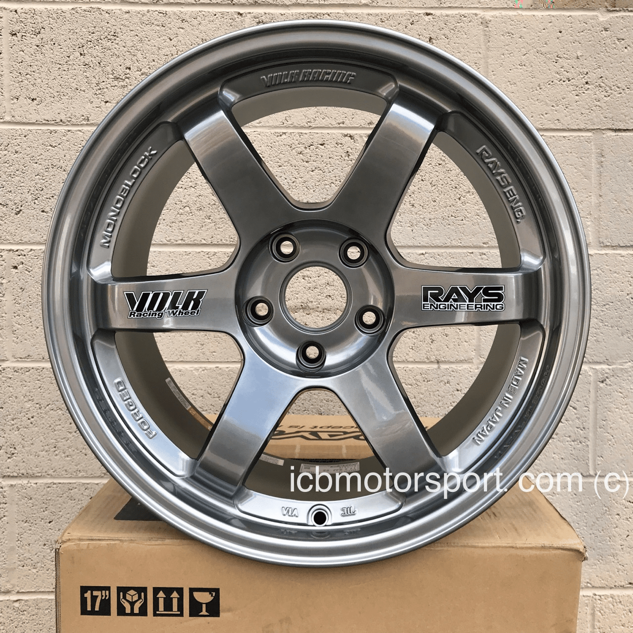 Rays Volk Racing TE37 Wheels 17X9.5 5X114.3 +12 Offset Concave Face Formula Silver