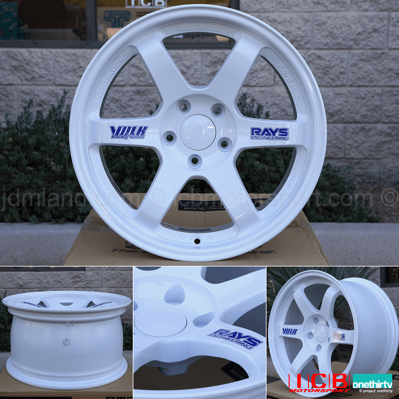 Rays Volk Racing TE37 Wheels 17X9 5X114.3 +22 Offset Concave Face White