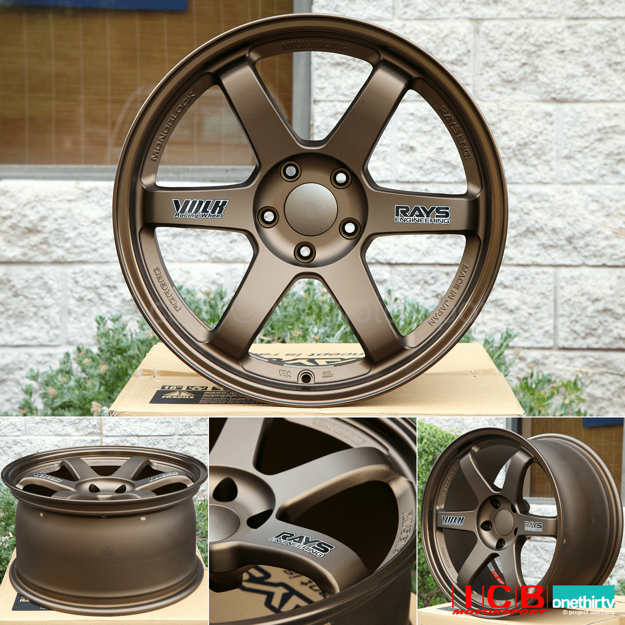Rays Volk Racing TE37 Wheels 18X9.5 5X114.3 +22 Offset Concave Face Bronze