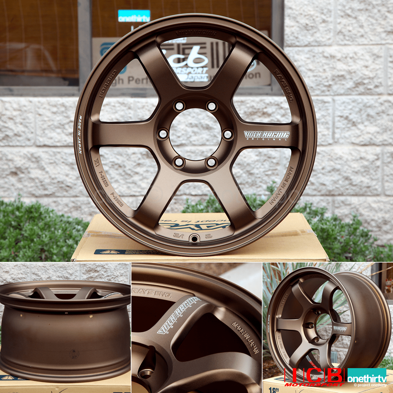 Rays Volk Racing TE37 Wheels 18X9 6X139.7 0 Offset Bronze Large P.C.D. Progressive Model