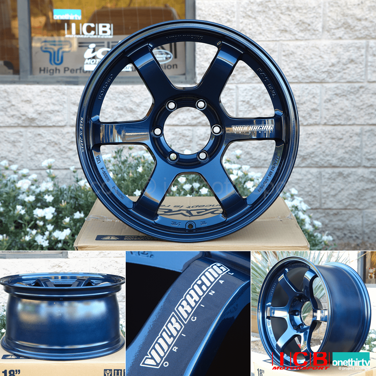Rays Volk Racing TE37 Wheels 18X9 6X139.7 0 Offset Mag Blue Large P.C.D. Progressive Model