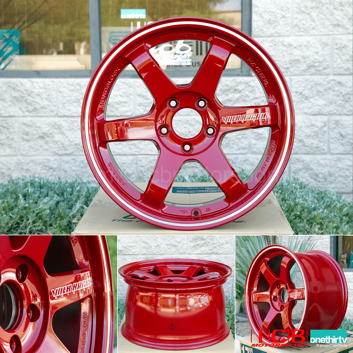 Rays Volk Racing TE37RT Limited Edition Forged Wheels 17X9.5 5X114.3 +40 Offset Burning Red Concave Face