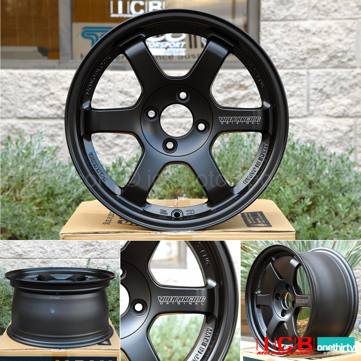 Rays Volk Racing TE37RT Wheels 15X8 4X100 +35 Offset Pressed Black
