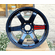 Rays Volk Racing TE37SL Hyper Blue Wheels 18X9.5 +38 Offset 5X120 Concave Face Civic FK8 CTR