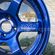 Rays Volk Racing TE37SL Hyper Blue Wheels 18X9.5 +38 Offset 5X120 Concave Face Civic FK8 CTR