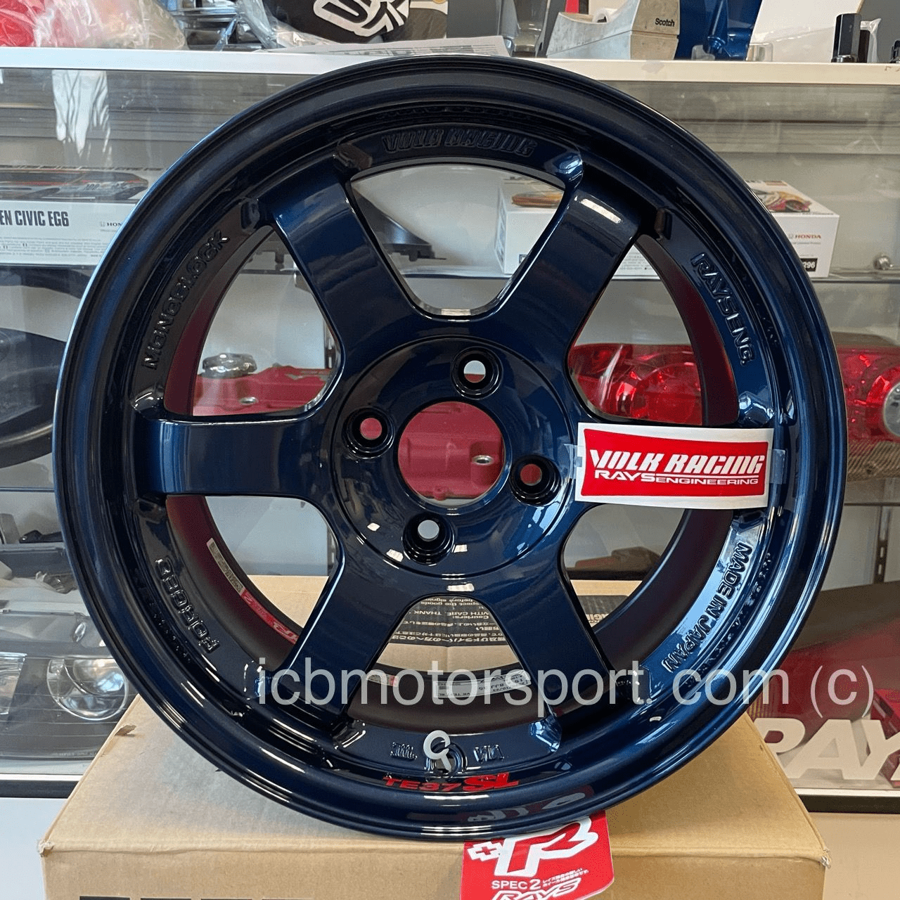 Rays Volk Racing TE37SL Limited Edition Super Lap Wheels 15X8 4X100 +35 Offset Hyper Blue Pre-Order