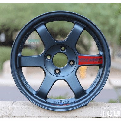 Rays Volk Racing TE37SL Limited Edition Super Lap Wheels 15X8 4X100 +35 Offset Matte Blue Gunmetal Pre-Order