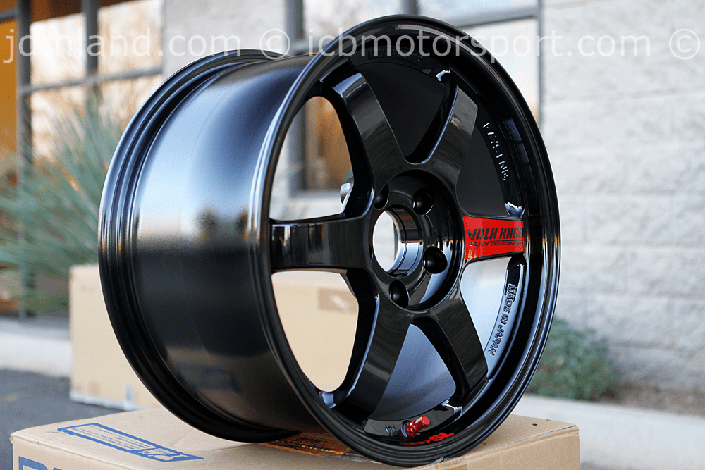 Rays Volk Racing TE37SL Limited Edition Super Lap Wheels 17X9.5 5X114.3 +49 Offset Gloss Black Honda S2000 Sold