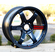 Rays Volk Racing TE37SL Mag Blue Wheels 18X9.5 +38 Offset 5X120 Concave Face Civic FK8 CTR
