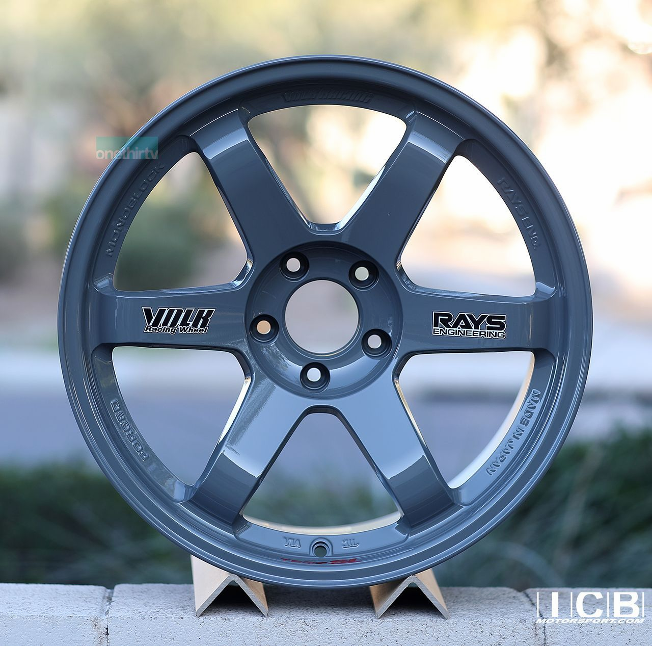 Rays Volk Racing TE37SL Tribute Edition Arms/Nardo Gray Wheels 18X11 5X114.3 +18 Offset GTR Concave Face