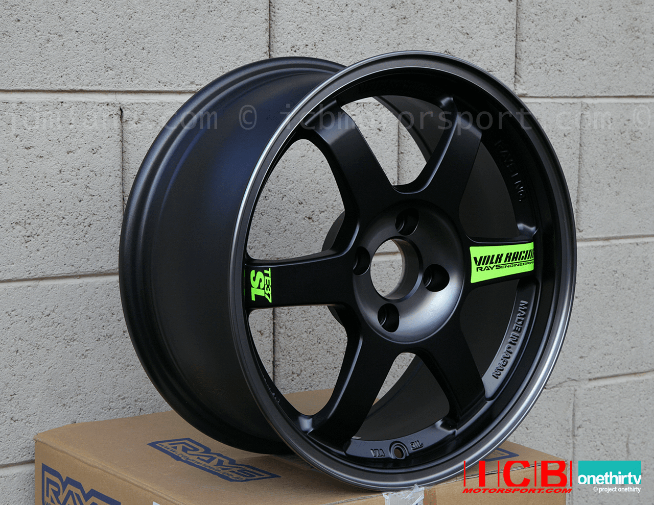 Rays Volk Racing TE37SL Wheels 16X7.5 4X100 +35 Offset Black Edition Sold Out!