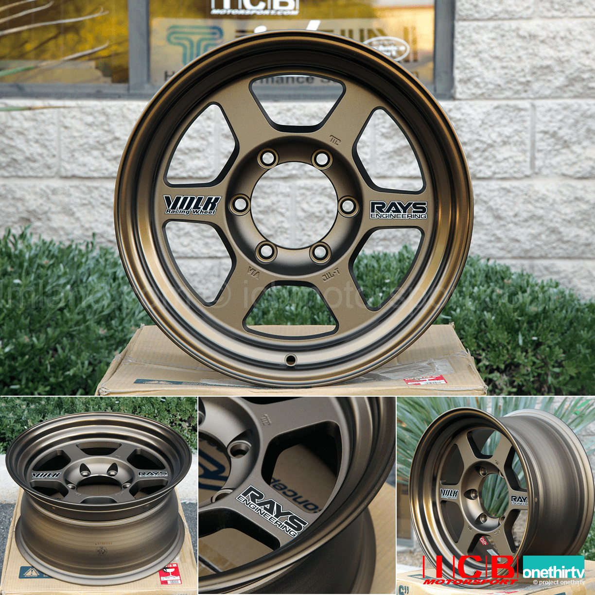 Rays Volk Racing TE37X OG Wheels 16X8 6X139.7 0 Offset Bronze Large P.C.D.