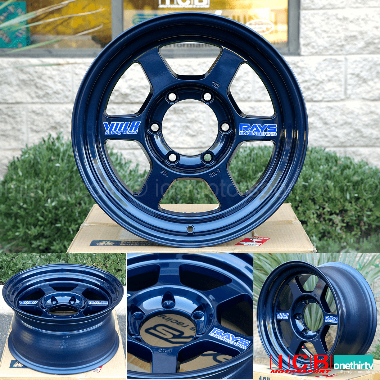 Rays Volk Racing TE37X OG Wheels 16X8 6X139.7 0 Offset Mag Blue Large P.C.D.
