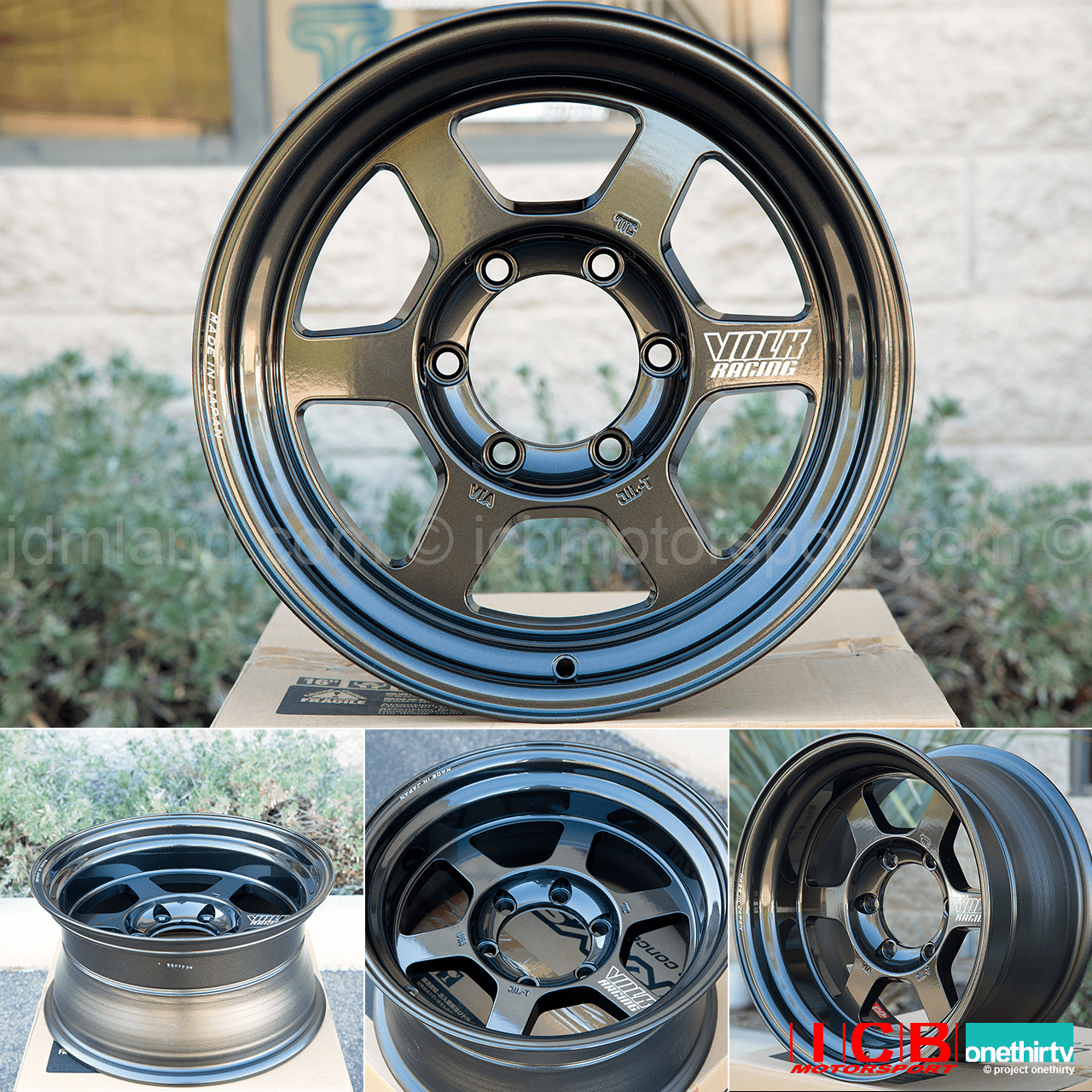 Rays Volk Racing TE37X Progressive Model Wheels 16X8 6X139.7 0 Offset Diamond Black Large P.C.D.