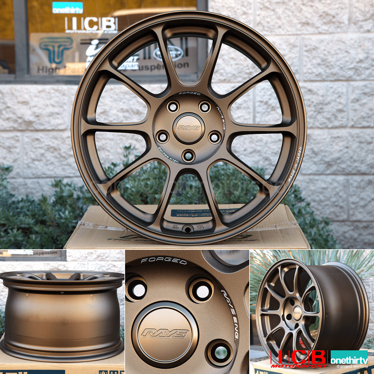 Rays Volk Racing ZE40 Bronze Set 17X9.5 +25 Offset 5X114.3