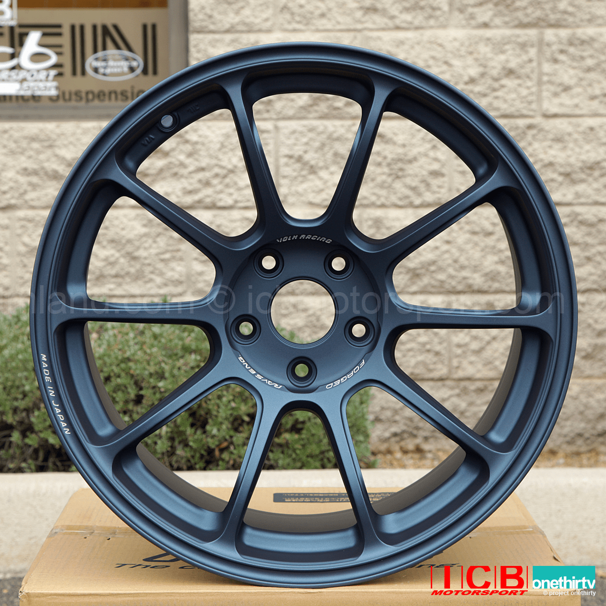 Rays Volk Racing ZE40 Matt Blue Gunmetal Set 18X10 +39 Offset 5X114.3 Concave