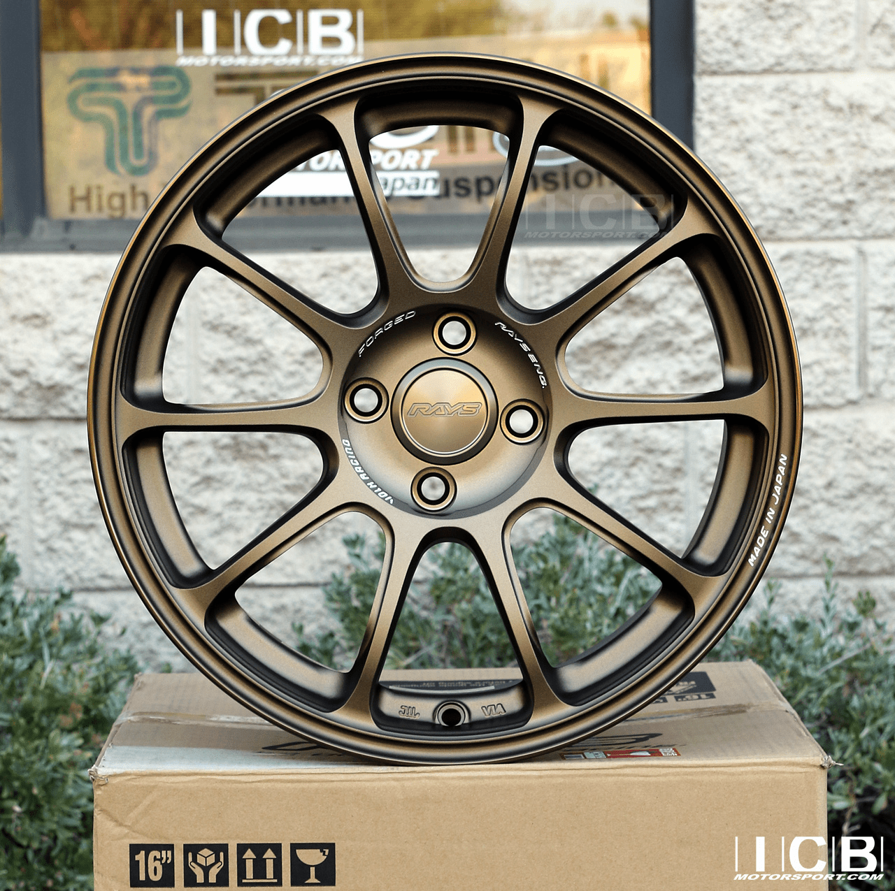 Rays Volk Racing ZE40 Wheels 16X7 4X100 +36 Offset Bronze Mild Concave Face