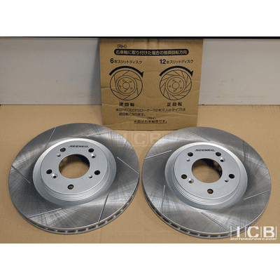 SEEKER High Carbon Front Brake Rotors Set for Honda S2000 AP1 AP2 Type S CR