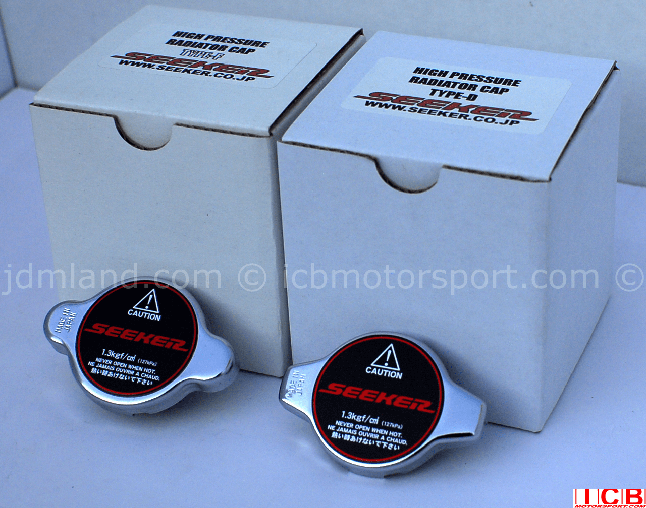 SEEKER High Performance Radiator Caps Type D and Type F