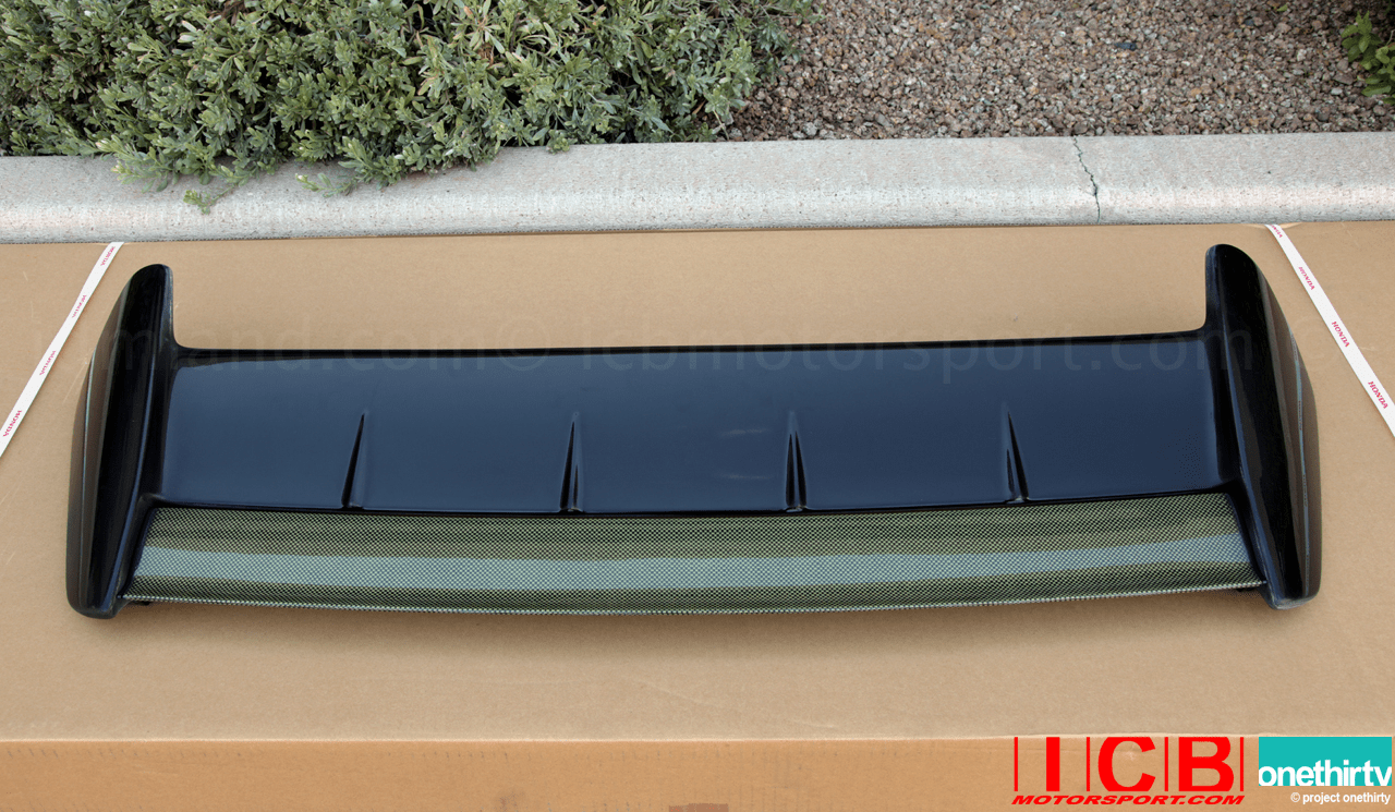 SEEKER JDM Civic EK3/4/9 Type R Hatchback V2 2 Piece Lightweight Wing w/ Adj. Carbon  Kevlar Flap