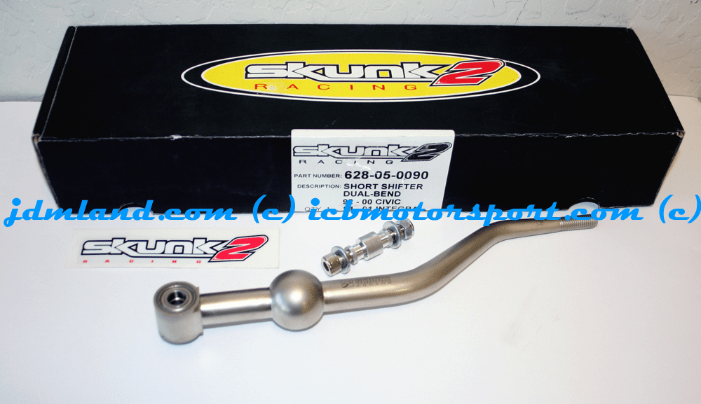 SKUNK2 SINGLE BEND SHORT SHIFTER HONDA CIVIC EF/EG/EK/CRX INTEGRA DC2 TYPE R main image 1