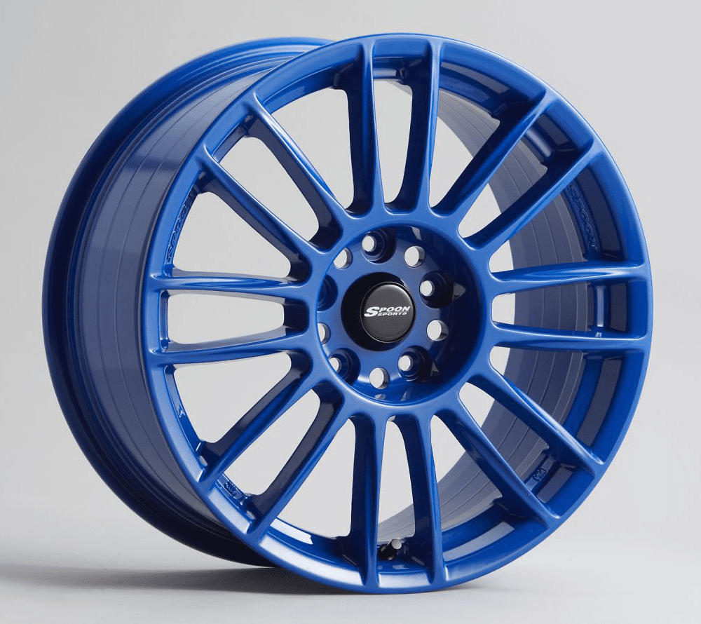 Spoon Sports CR93 Wheels Blue 17X9.5 +38 offset Honda S2000 AP1/AP2