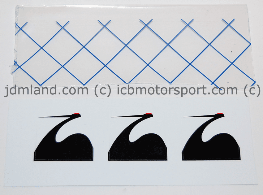 Spoon Sports Crane Decals Small 1"X1" - FREE SHIP