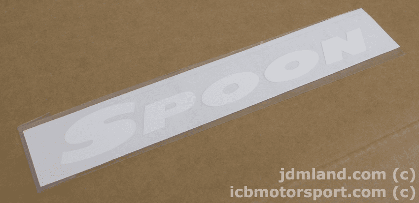 Spoon Sports Team Sticker "Spoon" Decal 200mm White or Black- FREE SHIP