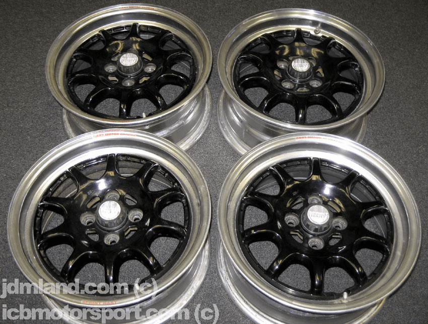 Sprint Hart CP 15" Black w/ Polished Lip 4X100 - SOLD!