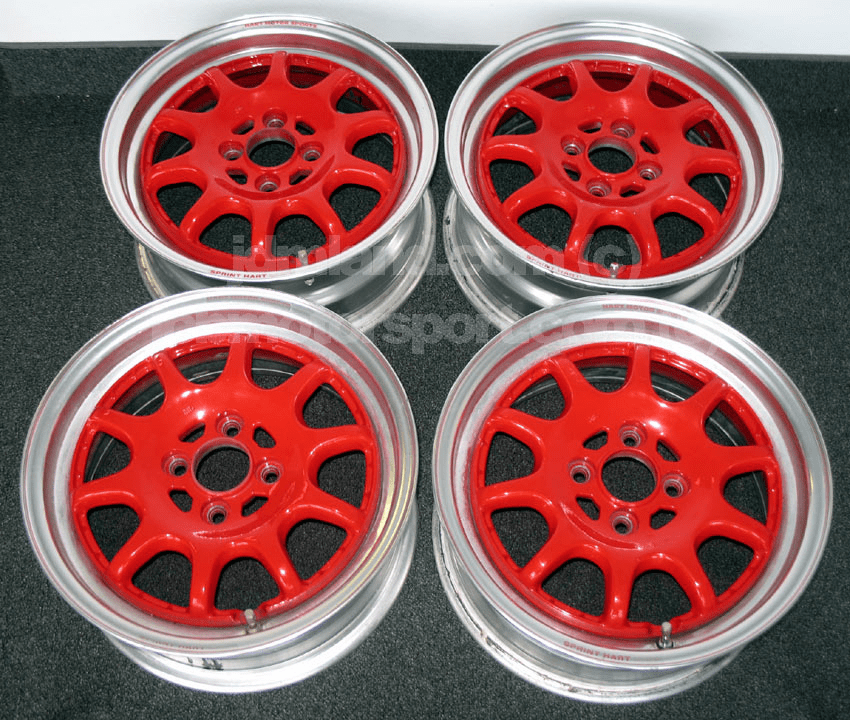 Sprint Hart CP 15" Red w/ Polished Lip 4X100 - SOLD!
