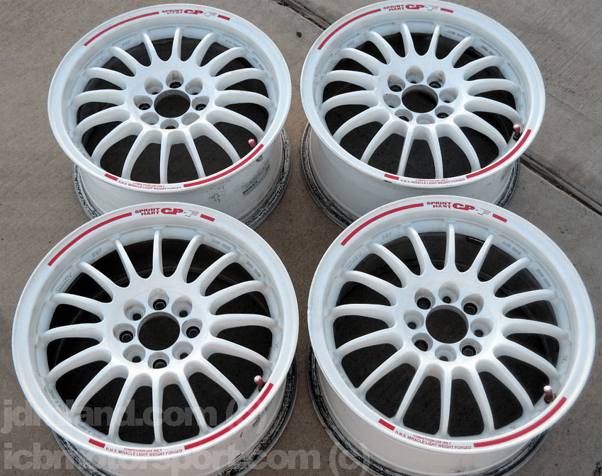 Sprint Hart CP-F CPF 15" White 4X100 +40 Offset - SOLD