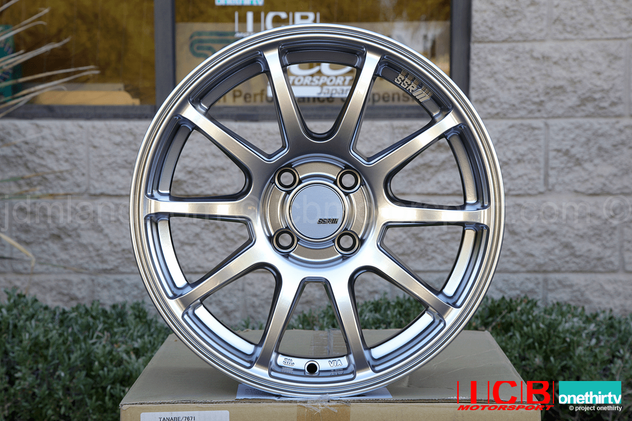SSR GTV02 15X7 4X100 +35 Offset Slate Silver
