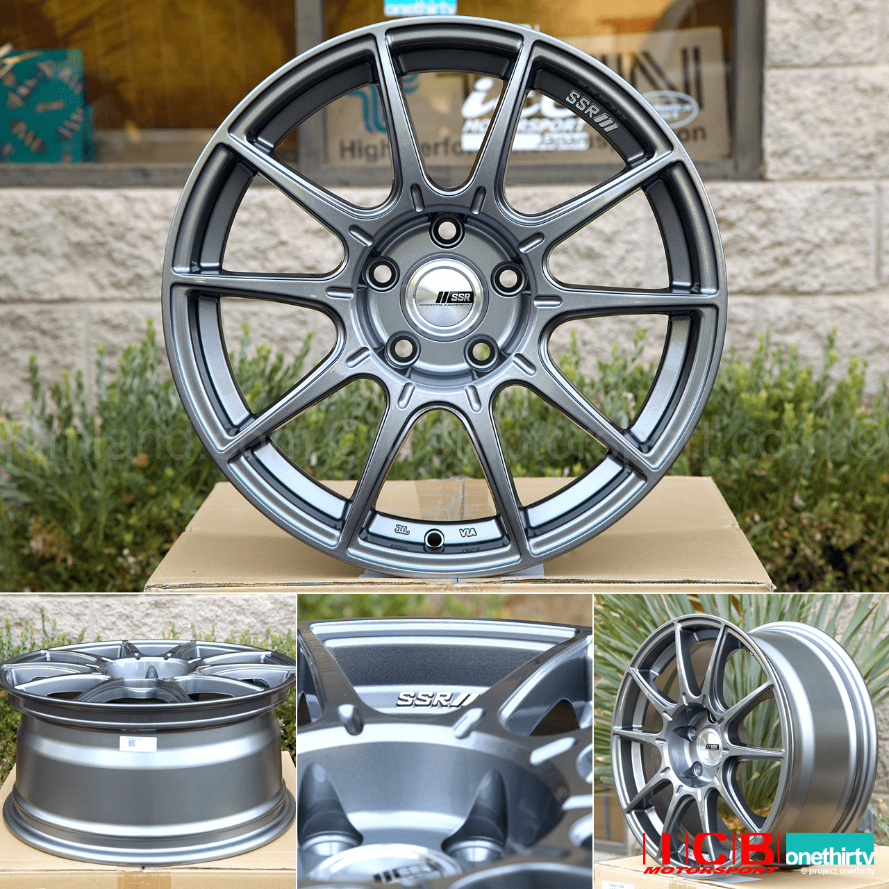 SSR GTX01 17X8 5X100 +45 Offset Dark Silver Pre-Order