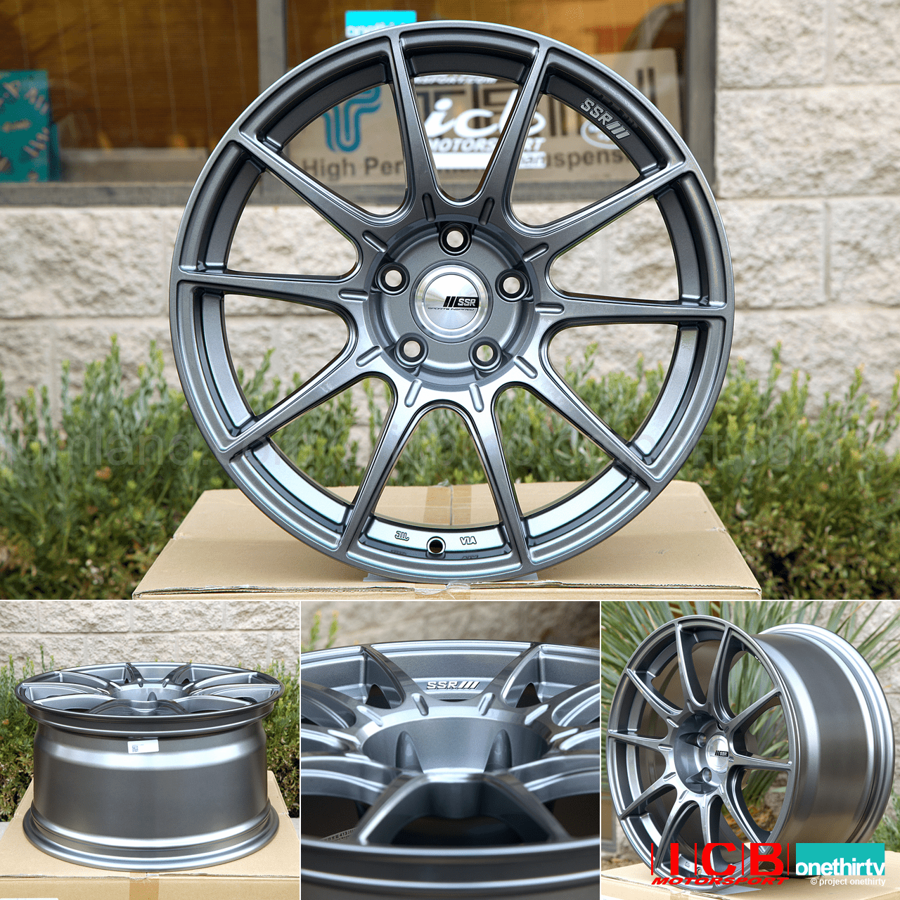 SSR GTX01 18X9.5 5X100 +40 Offset Dark Silver Pre-Order