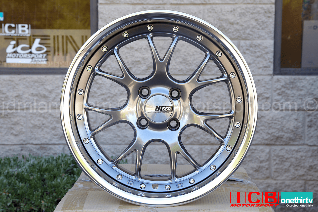 SSR Professor MS3R Titan Face 3 Piece 16X8 4X100 +39 Offset NR Face 54mm Lip PRE-ORDER FREE SHIP 