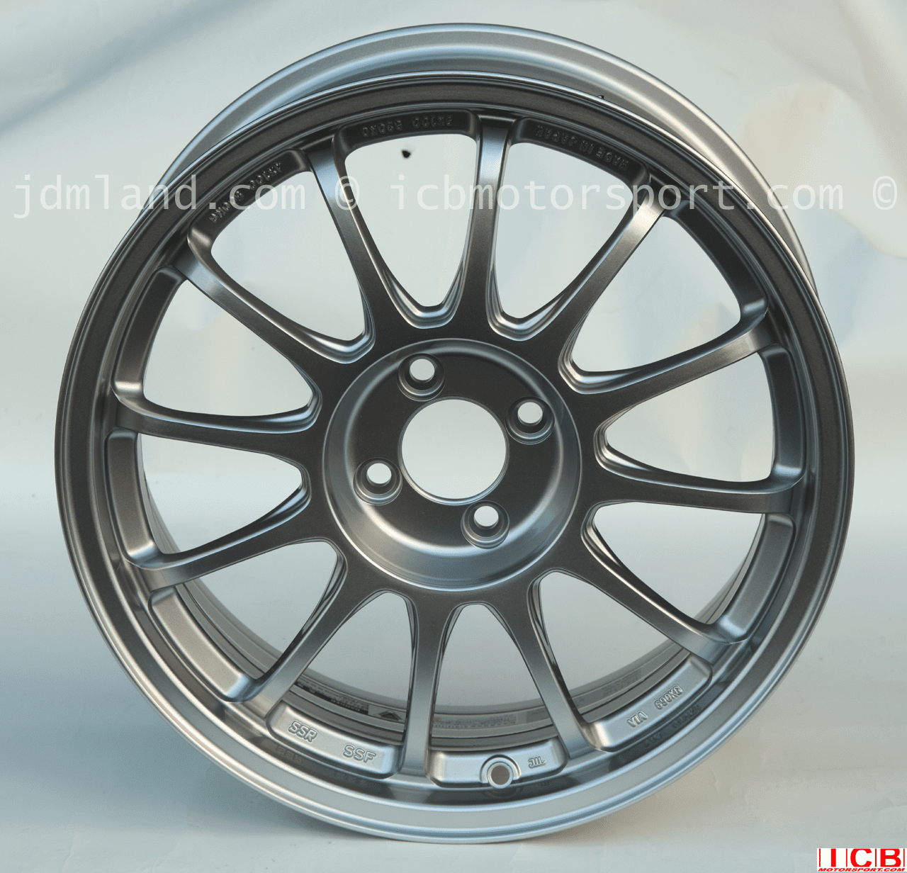 SSR Type F Competition Light Weight Wheels 17X7.5 4H-100 +42 Offset Bright Silver