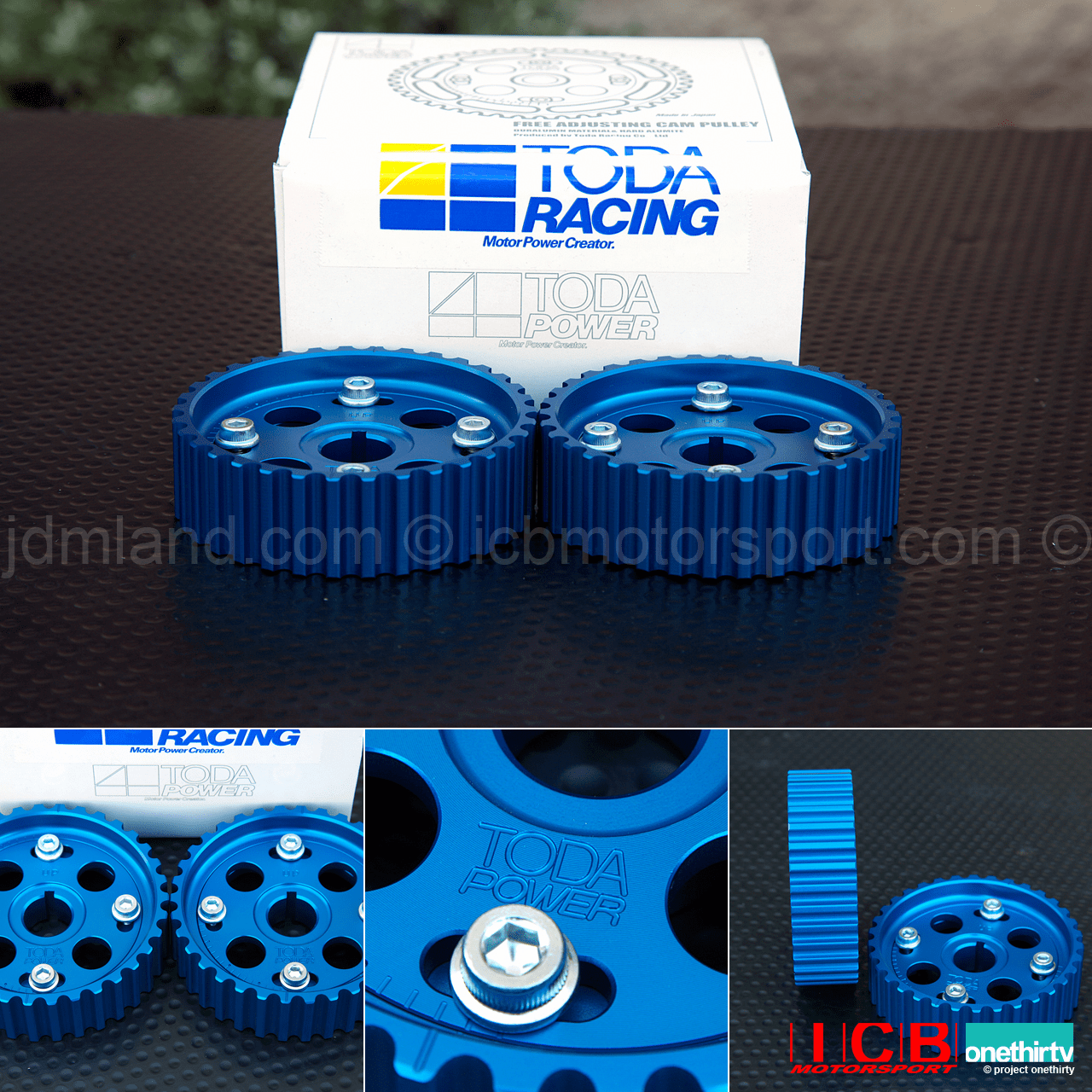 Toda Racing Adjustable Campulleys Cam Gears B16A B18C 14211-B16-001 Anodized Blue