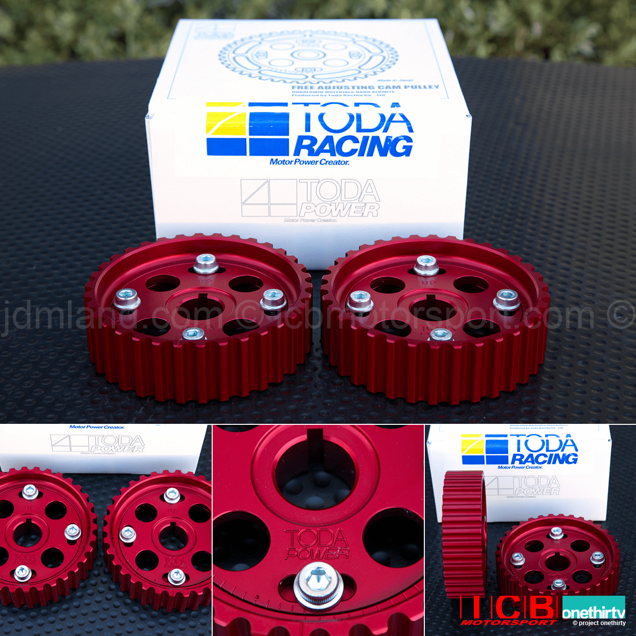 Toda Racing Adjustable Campulleys Cam Gears B16A B18C 14211-B16-001 Anodized Red