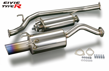 Toda Racing Honda K20A JDM FD2 Civic Type R Stainless Exhaust System with Straight Titanium Tip 18000-FD2-00L - DISCONTINUED!