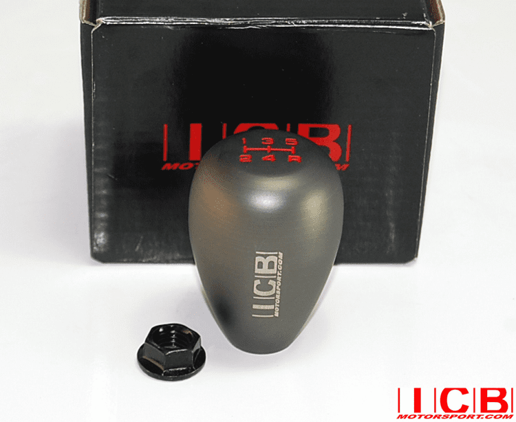 USDM ICB Motorsport 5 Speed Tear-Drop Gunmetal Weighted Shift Knob