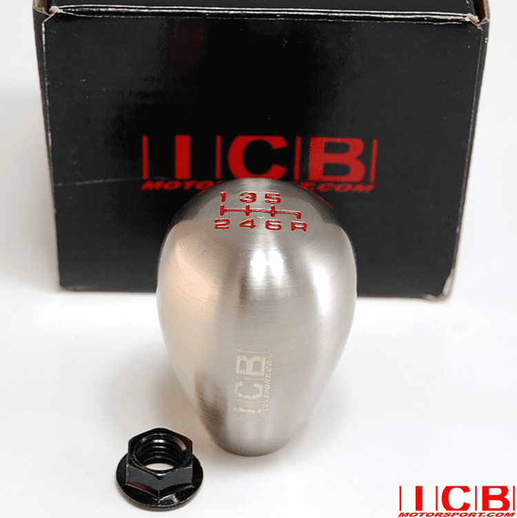 USDM ICB Motorsport 6 Speed Tear-Drop Marble Weighted Shift Knob