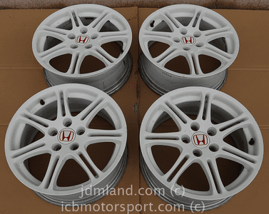 Used Civic EP3 Type R Champ. White Wheels 17X7 +60 Offset 