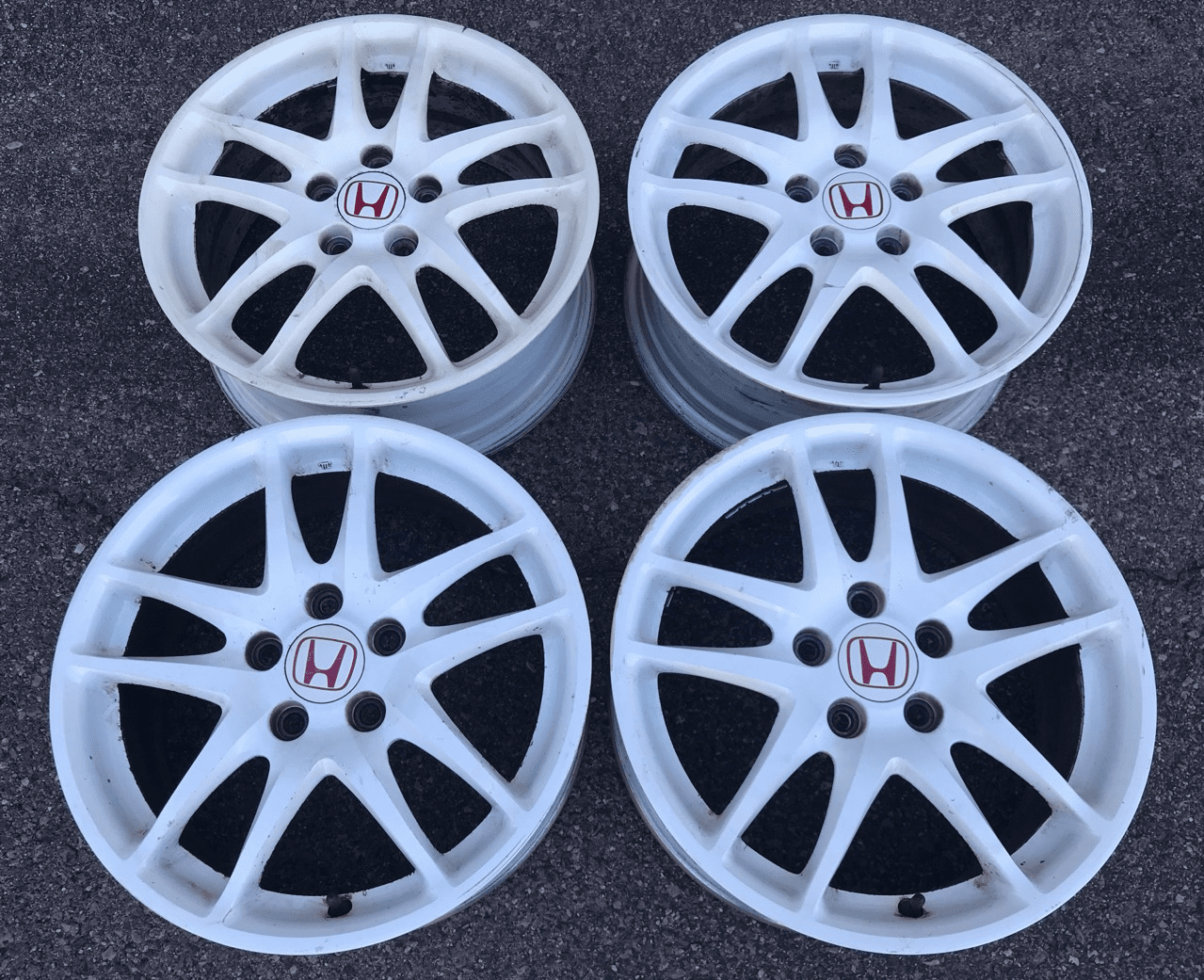 Used Integra DC5 ITR Type R Champ. White Wheels 17X7 +60 Offset