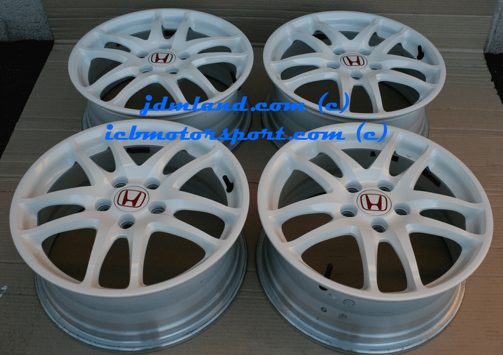 Used Integra DC5 ITR Type R Champ. White Wheels 17X7 +60 Offset Sold