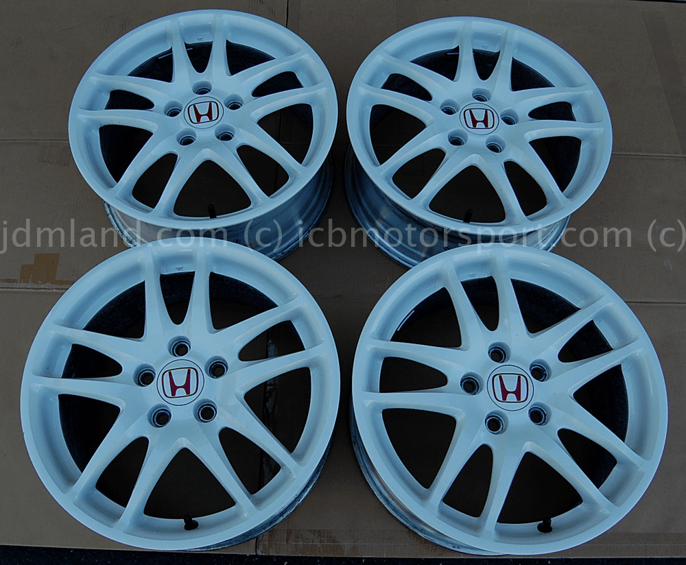 Used Integra DC5 ITR Type R Champ. White Wheels 17X7 +60 Offset Sold